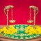 2 Pc Parrot Brass Oil Diya Kerala Samai Puja Diya Traditional 7.5 Inches Bird Pair Hanging Chain Oil Lamp Hindu Religious Kathu Vilakku Deepak for Home Temple Diwali Decor Housewarming Gift